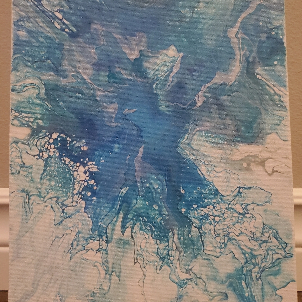 8x10 Fluid Art - Picture 1 of 2